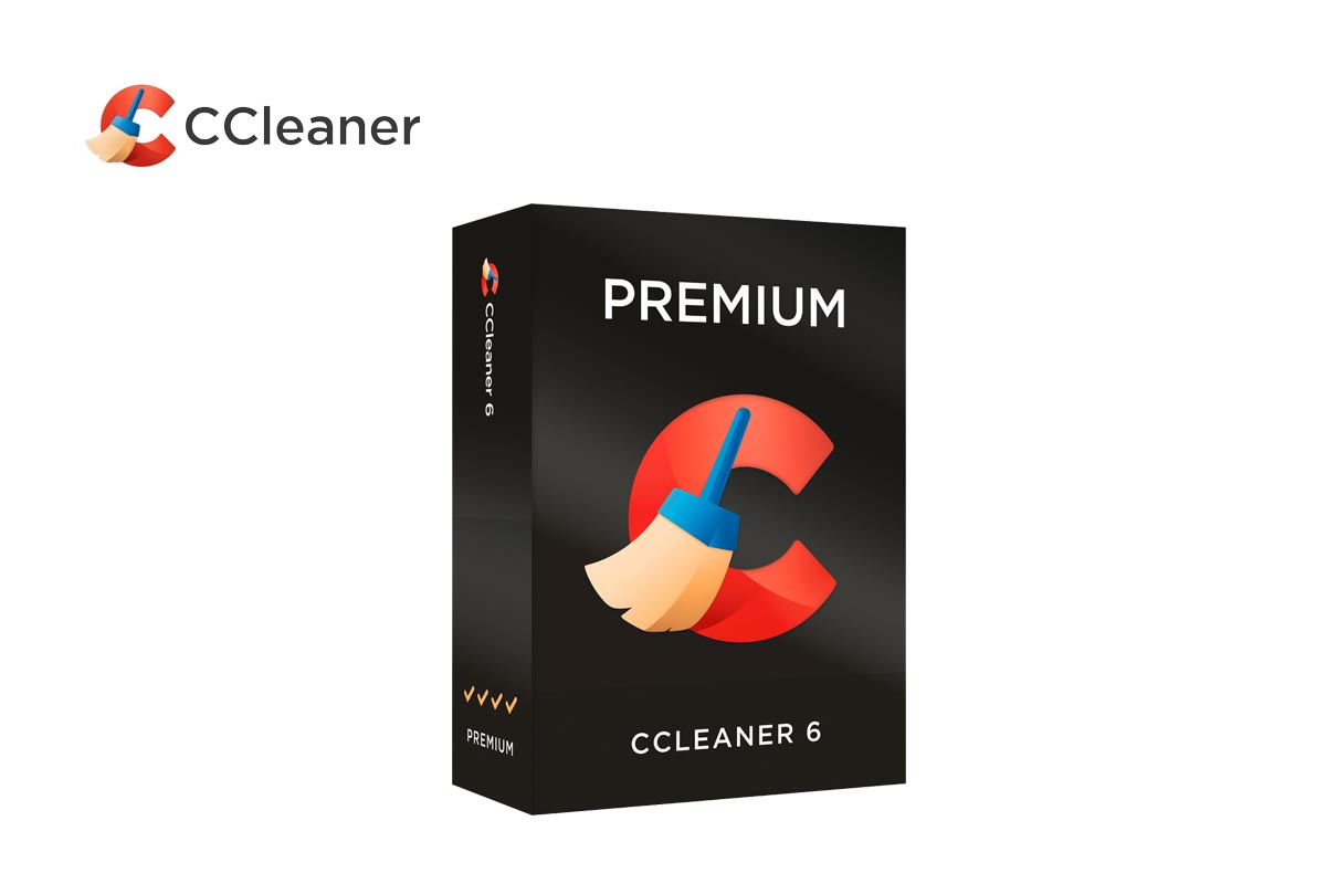 Packshot vom CCleaner Premium vor weißem Hintergrund