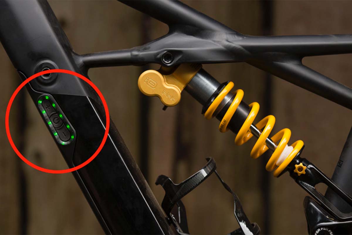 Detail Akku am E-Mountainbike von Specialized