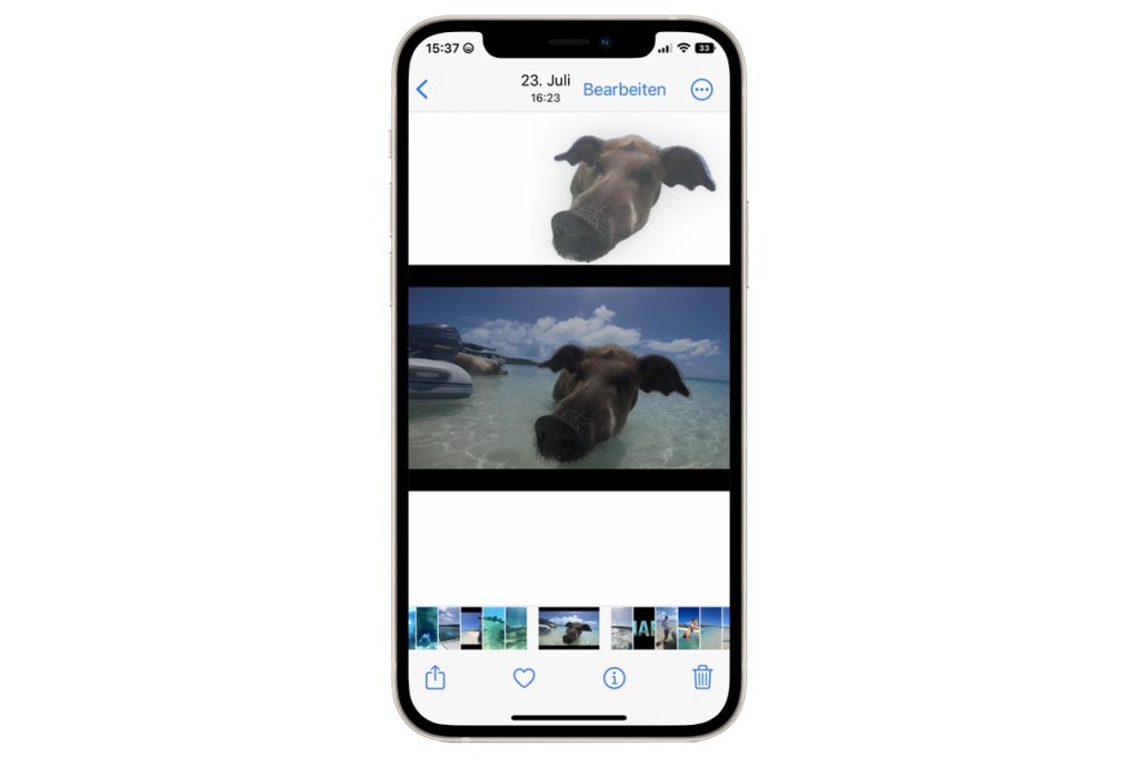 iOS 16 Fotos freistellen