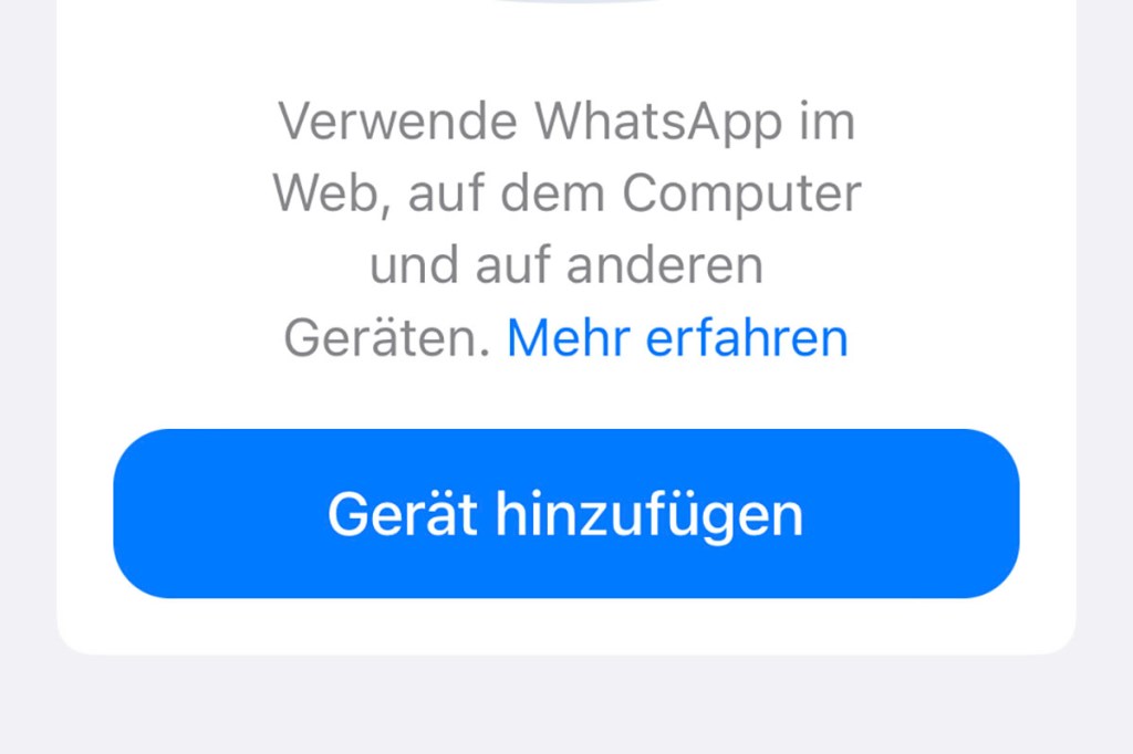 WhatsApp auf mehreren Geräten
