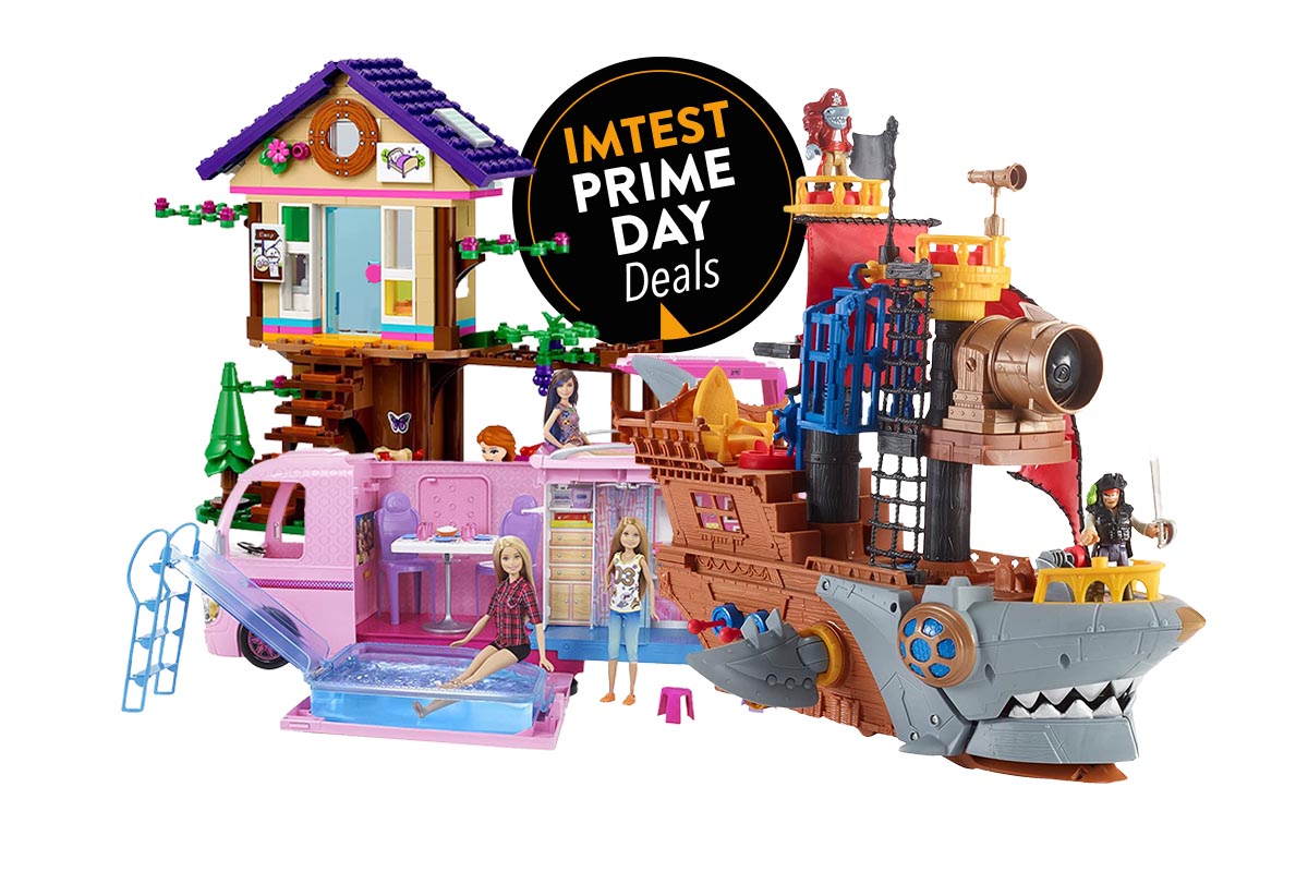 Kinderspielzeug Puppenhaus: Campingwagen, Baumhaus und Piratenschiff zum Spielen