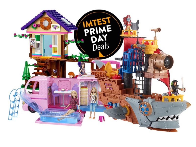 Kinderspielzeug Puppenhaus: Campingwagen, Baumhaus und Piratenschiff zum Spielen