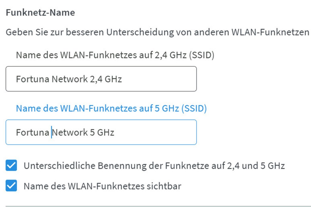 SSID-Name ändern