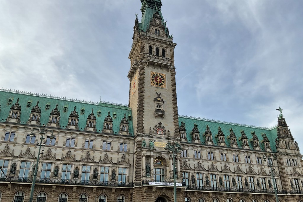 Das Hamburger Rathaus.