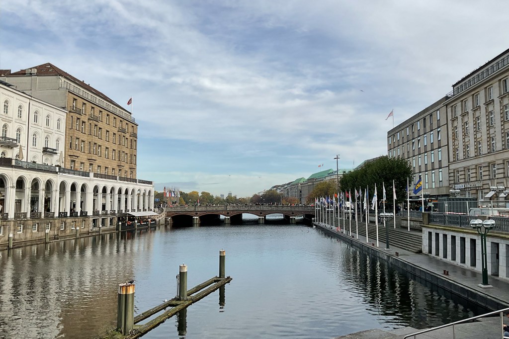 Eine Aufnahme der Binnenalster.