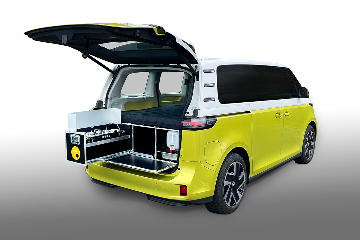 Volkswagen ID. Buzz mit Campingbox BusBox-4 von Ququq