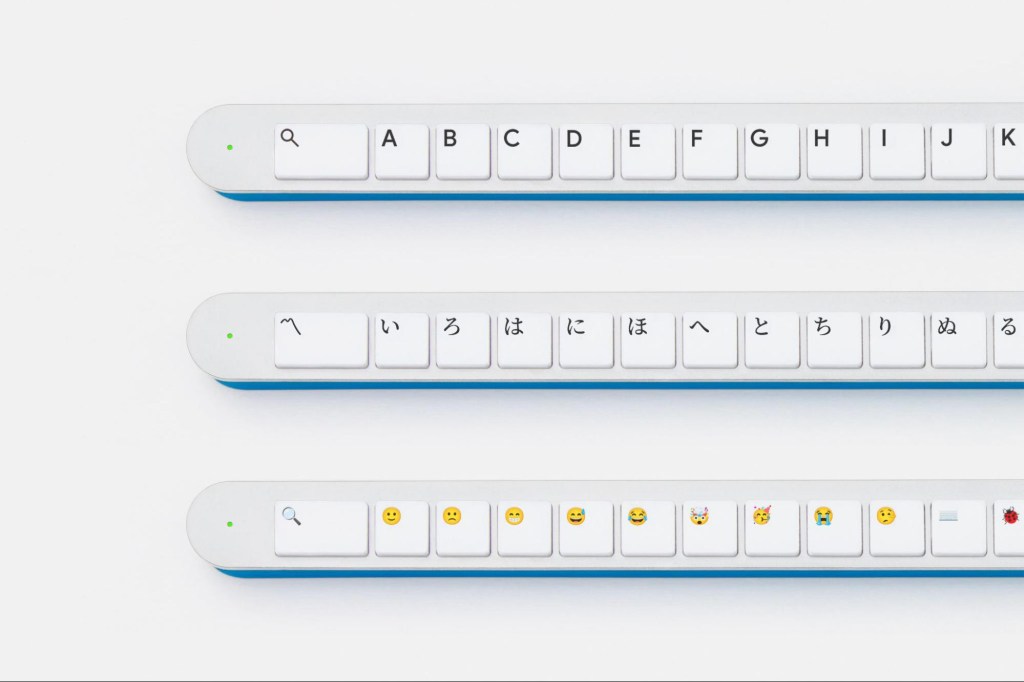 Die drei verschiedenen Layouts der Tastatur