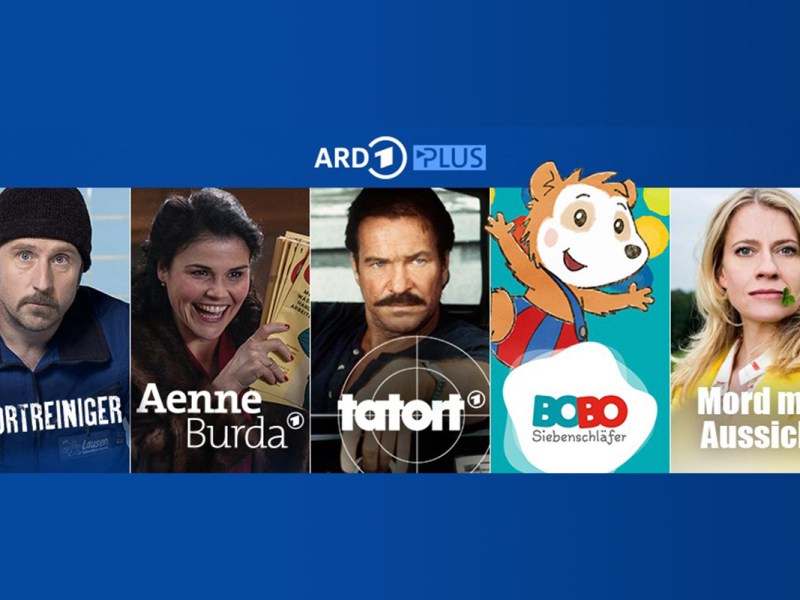 Zusammenstellung von beliebten ARD Plus Inhalten.