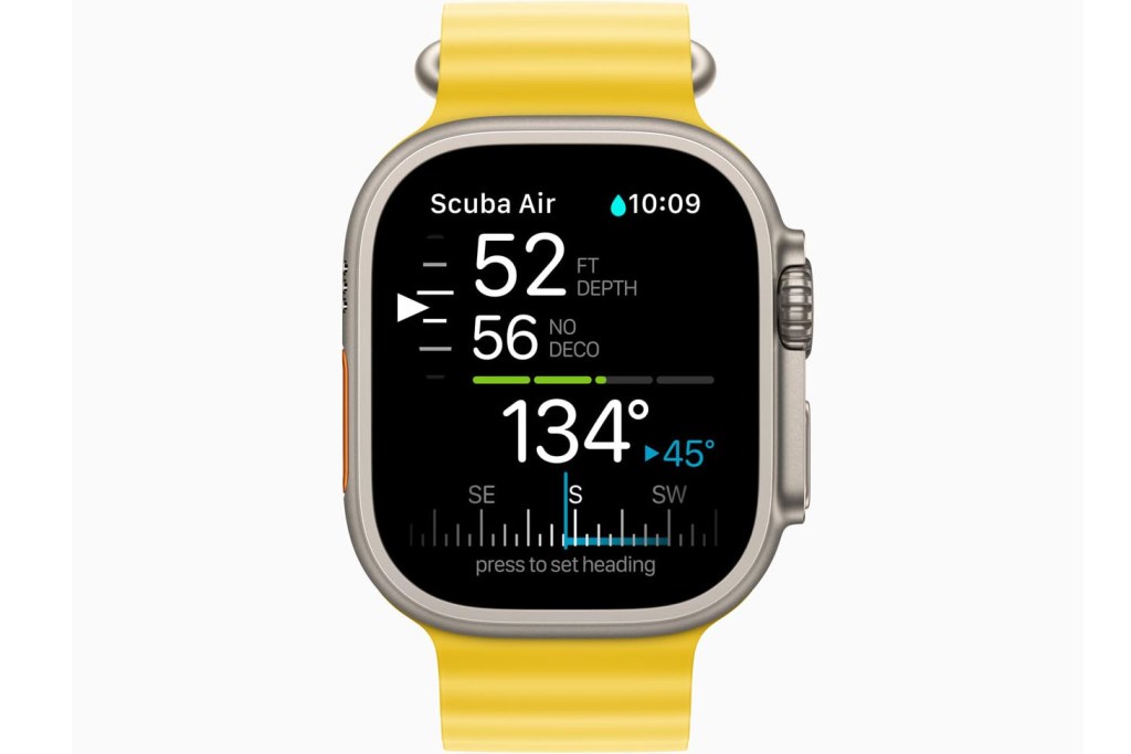 Oceanic+ App auf Apple Watch Ultra