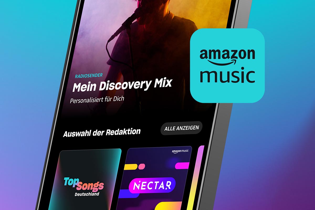 Amazon Music App auf einem Smartphone
