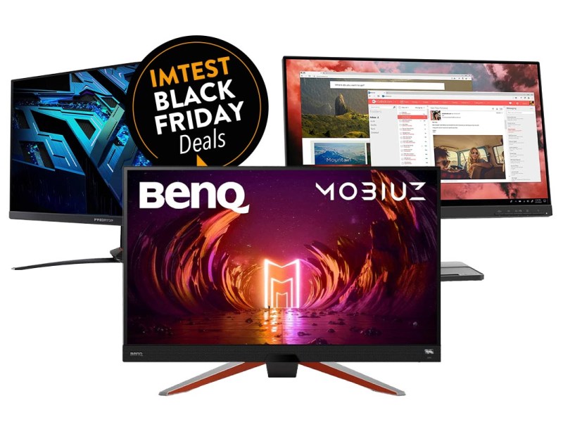 Productshots von Monitoren am Black Friday.