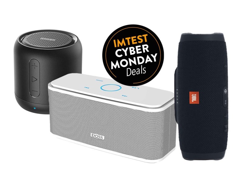 Produktshots dreier Bluetooth Boxen zum Cyber Monday