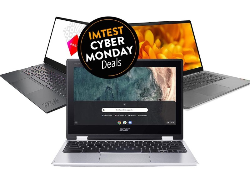 Produktshots dreier Notebooks am Cyber Monday