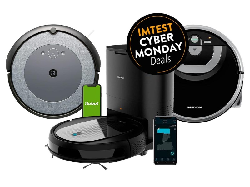 Productshots von Saugrobotern am Cyber Monday.