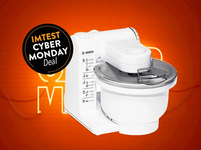 Productshot einer Bosch Küchenmaschine am Cyber Monday.