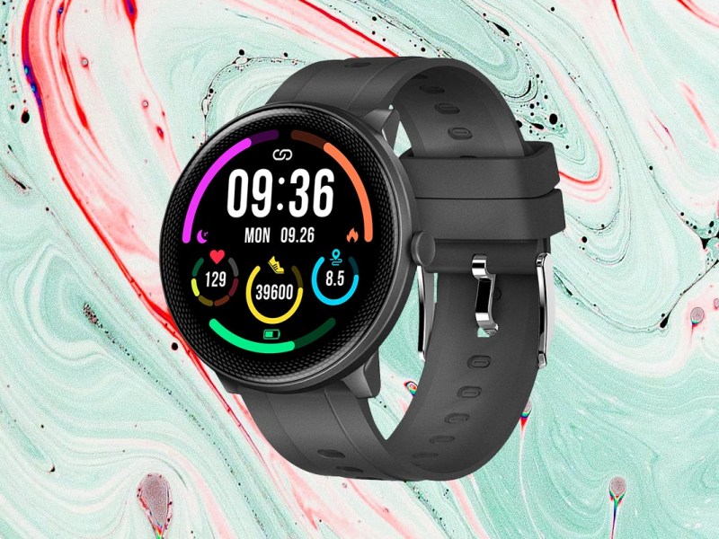 Smartwatch SW 460 auf buntem Hintergrund