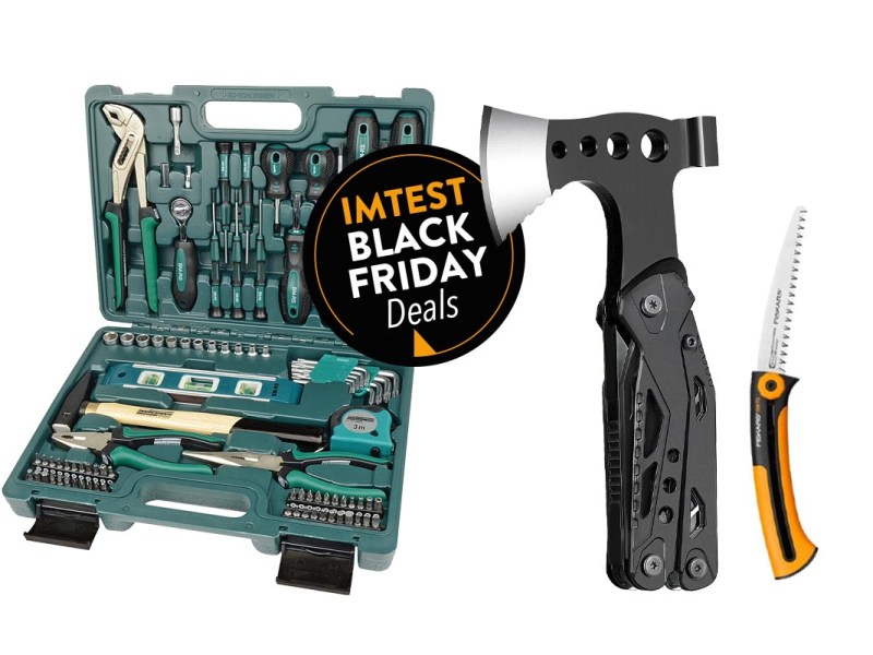 Productshots von Werkzeugen am Black Friday.