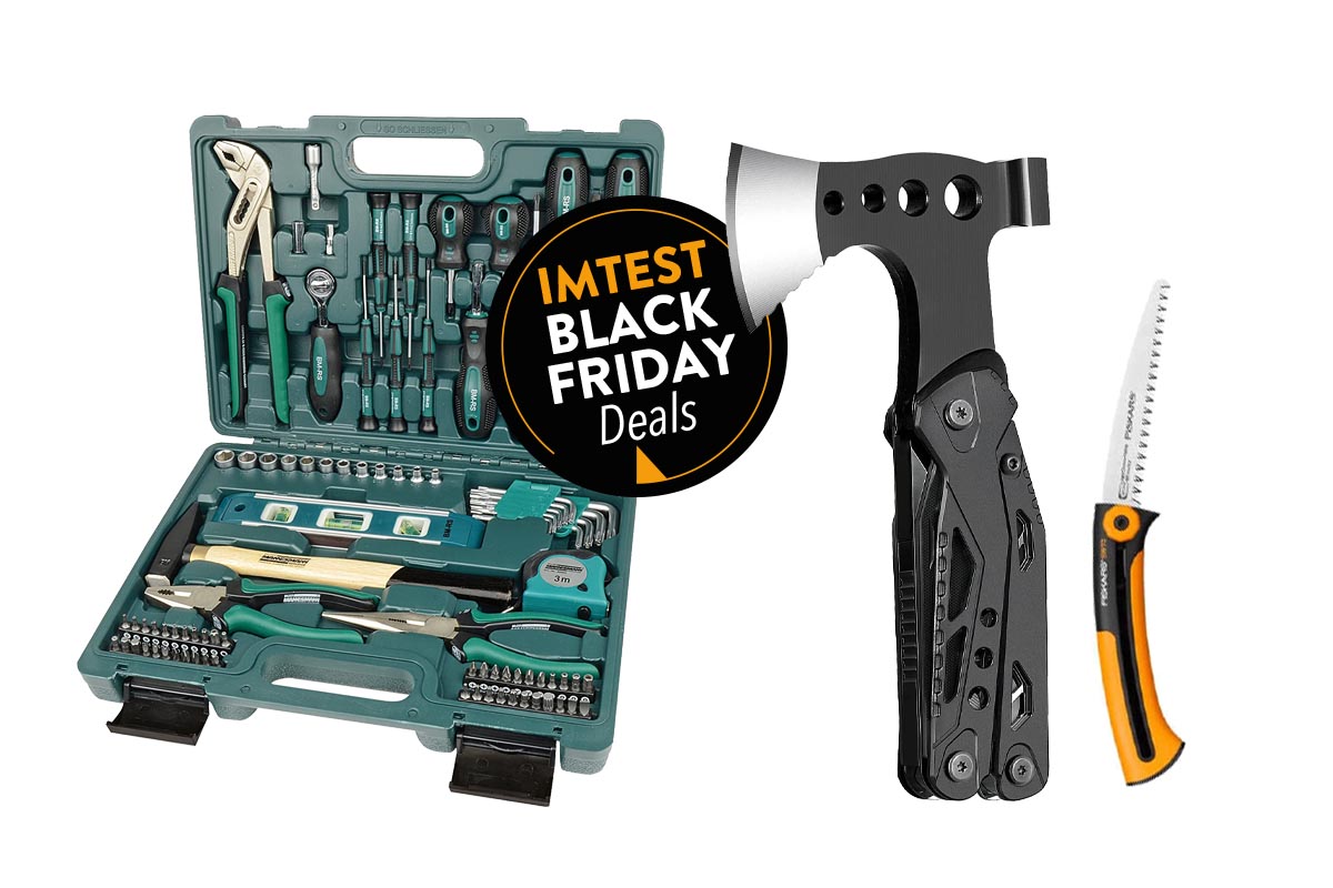 Productshots von Werkzeugen am Black Friday.