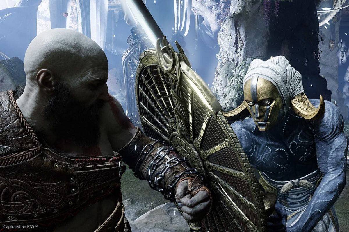 Ein Screenshot aus dem Spiel God of War Ragnarök