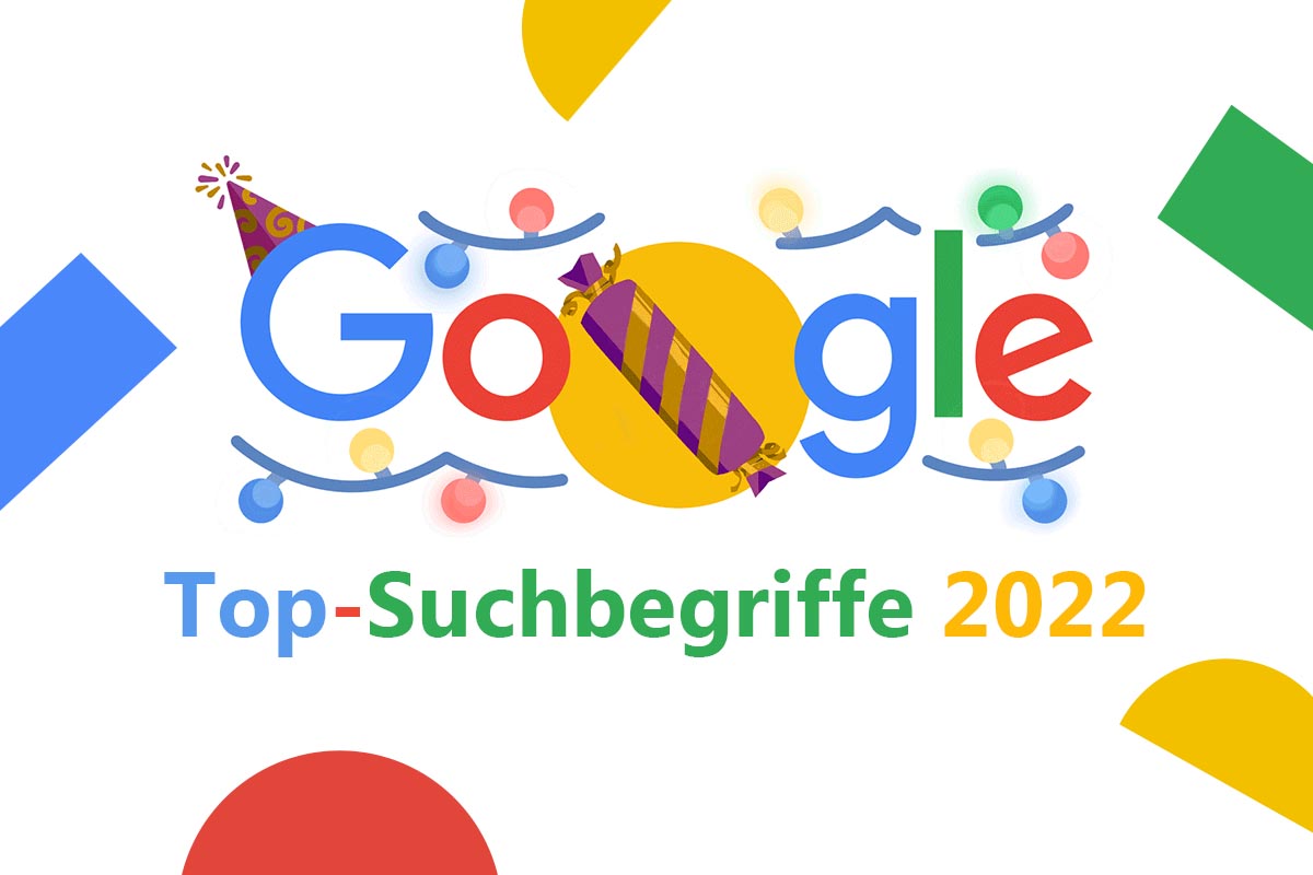 Google Logo auf weißem Grund mit Feststagsbeleuchtung