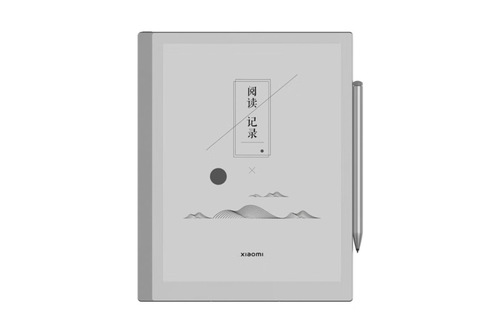 Productshot des neuen Xiaomi E-Ink Tablet vor einem weißen Hintergrund.