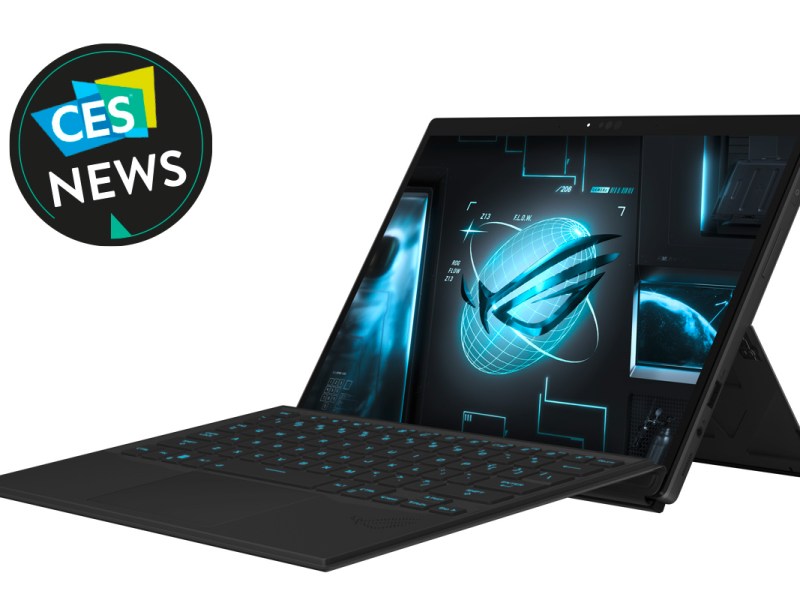 Produktbild des Gaming-Tablets von Asus ROG mit CES Logo.
