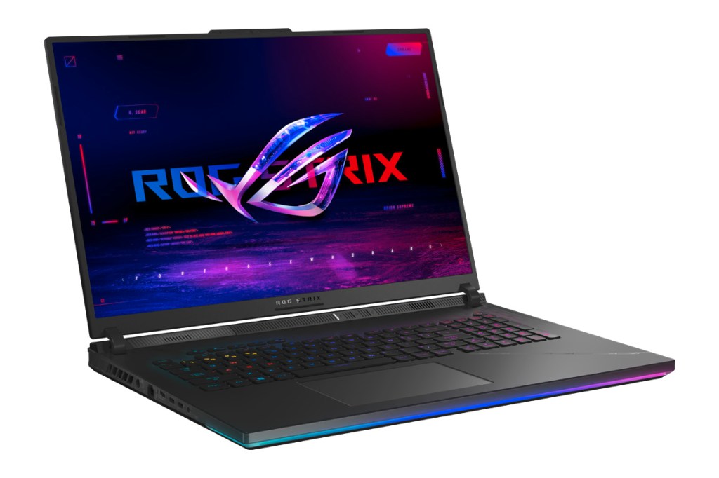 Produktbild des ROG Strix SCAR 18 vor einem weißen Hintergrund.