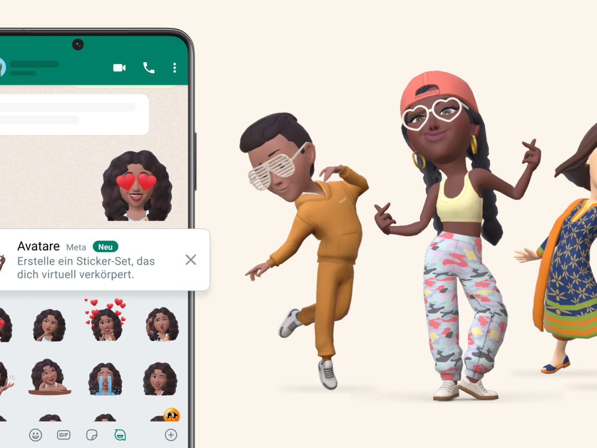 Neu bei WhatsApp: Avatare anstatt Emojis verschicken