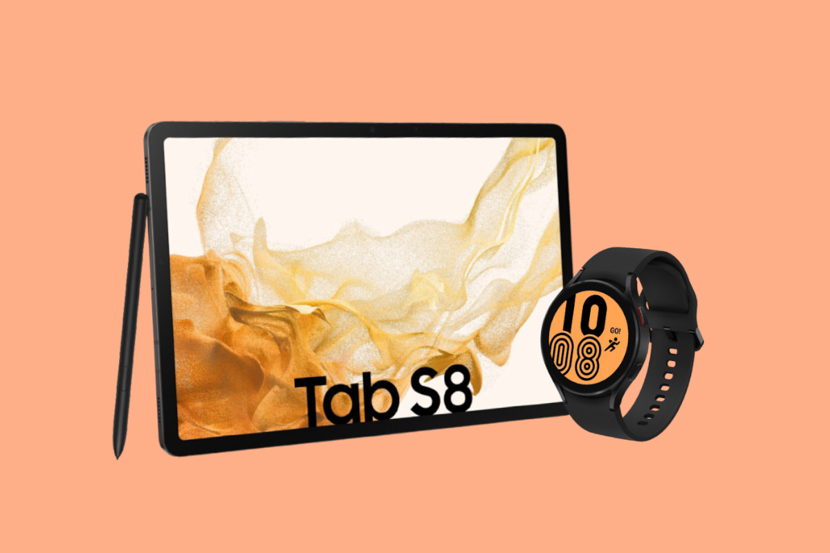 Samsung Galaxy Tab S8 und Galaxy Watch4