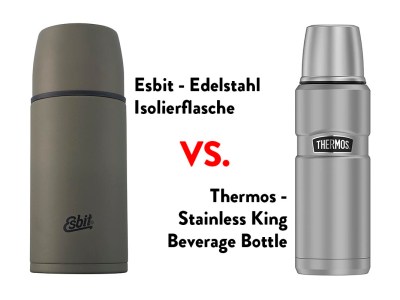 Isolierflaschen im Test: Das Thermos-Original gegen Esbit