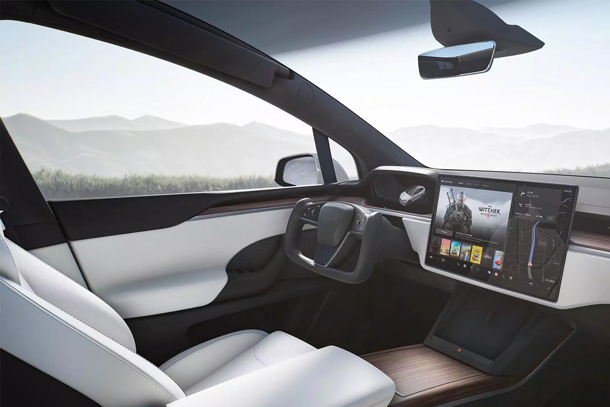 Innenraum des Tesla Model X