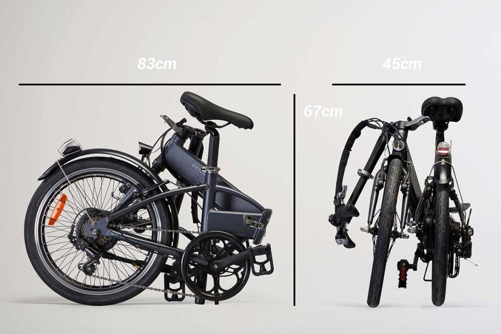 E-Bike Faltrad Klapprad 20 Zoll Tilt 500E, Bike zusammengeklappt