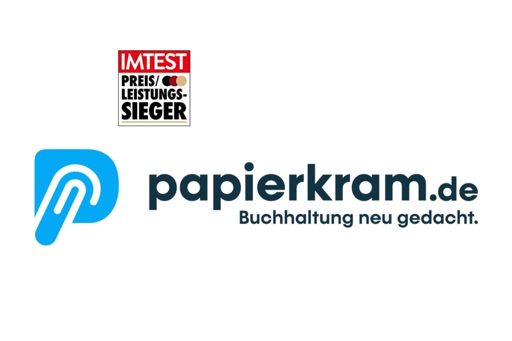 Paperkram Logo Buchhaltungsprogramm Preis/Leistungssieger
