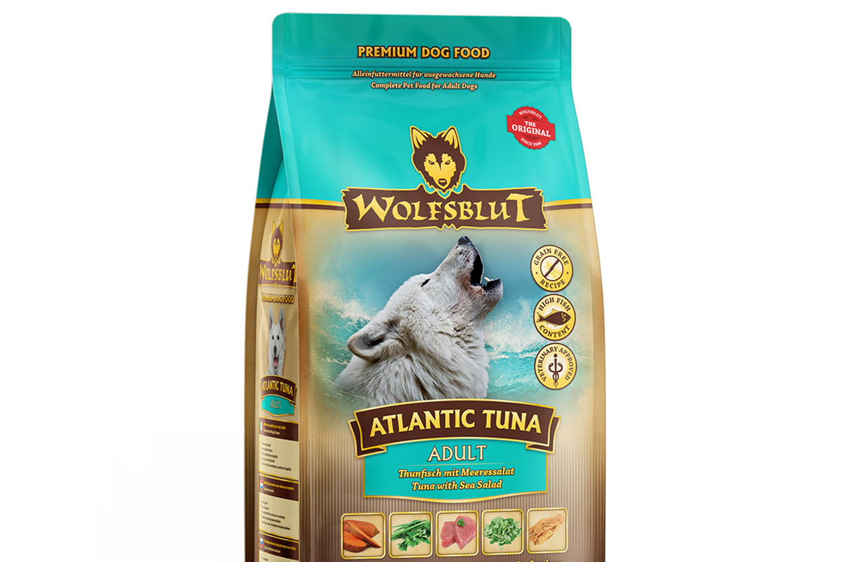 Eine Packung Wolfsblut Atlantic Tuna