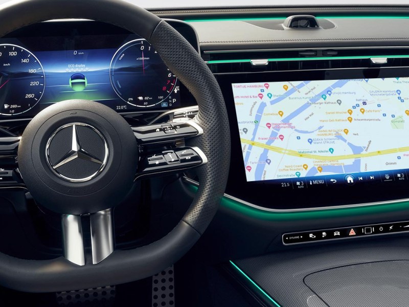 Innenraum eines Wagens von Mercedes