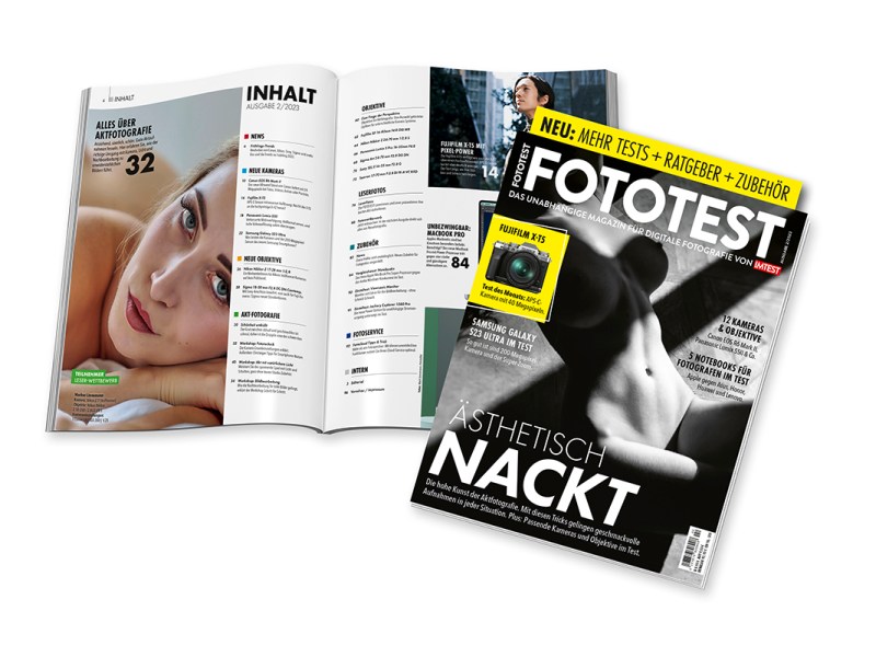 FOTOTEST 2/23: Aktfotografie-Spezial, Workshops, Tests & mehr