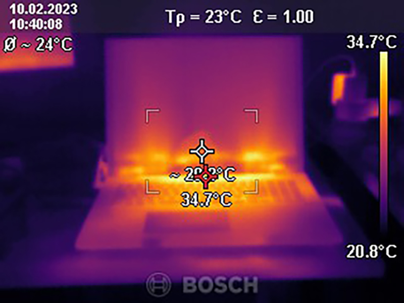 Bild einer Wärmebildkamera
