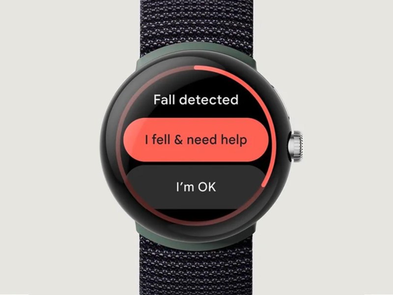 Google Pixel Watch mit Sturzmeldung