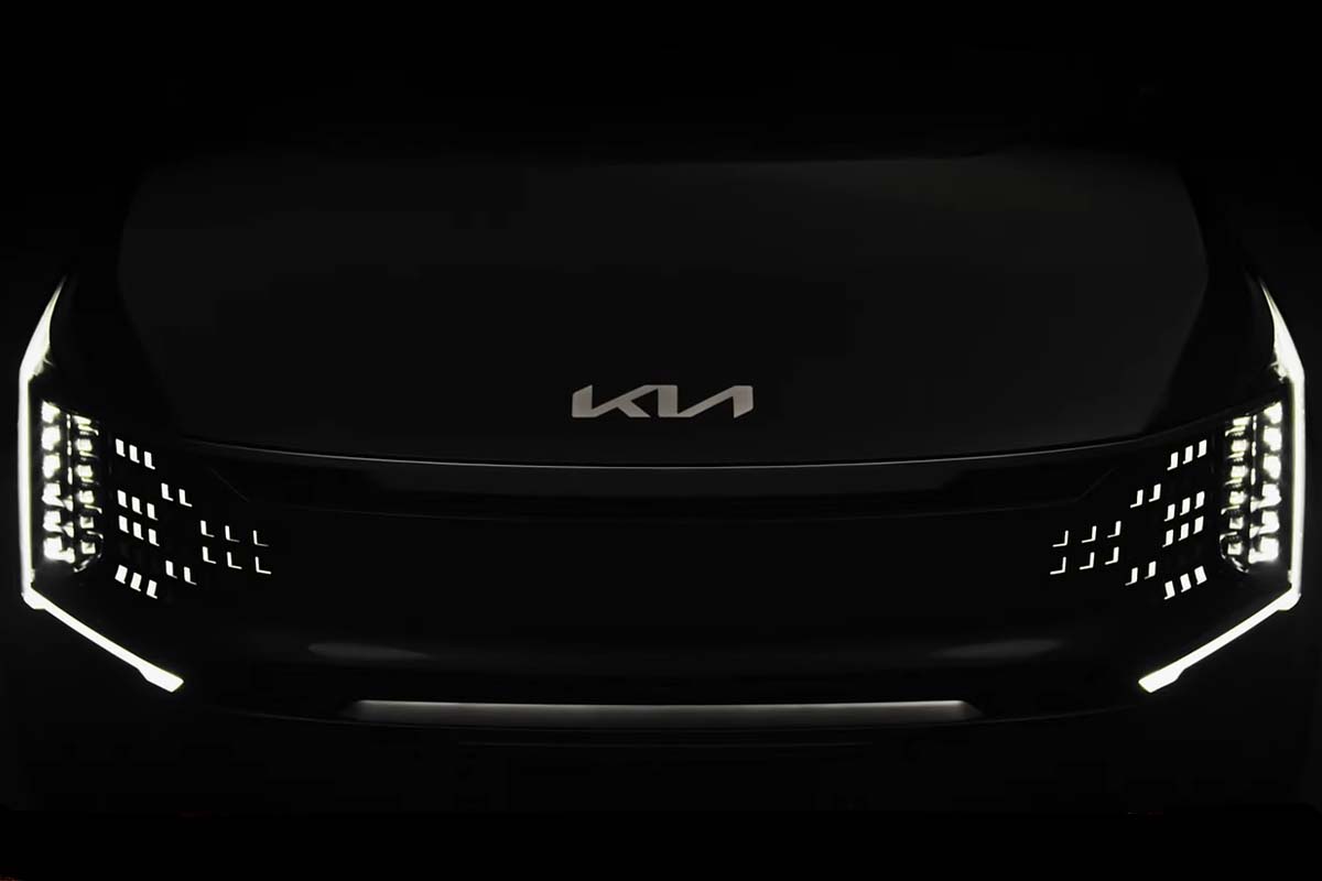 Silhouette des neuen Kia EV9