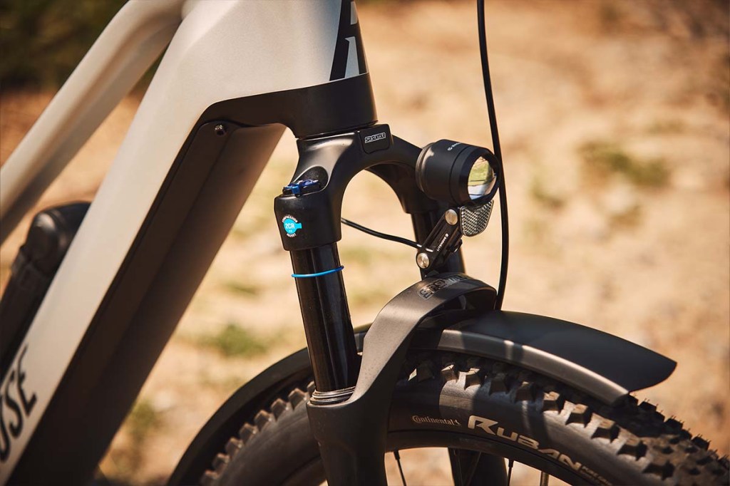 Detailaufnahme Frontlicht E-Bike Mayor Plus von Rose