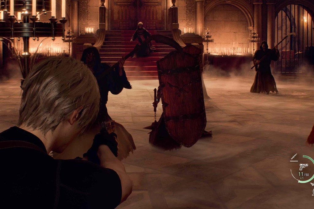 Ein Screenshot aus dem Videospiel Resident Evil 4.