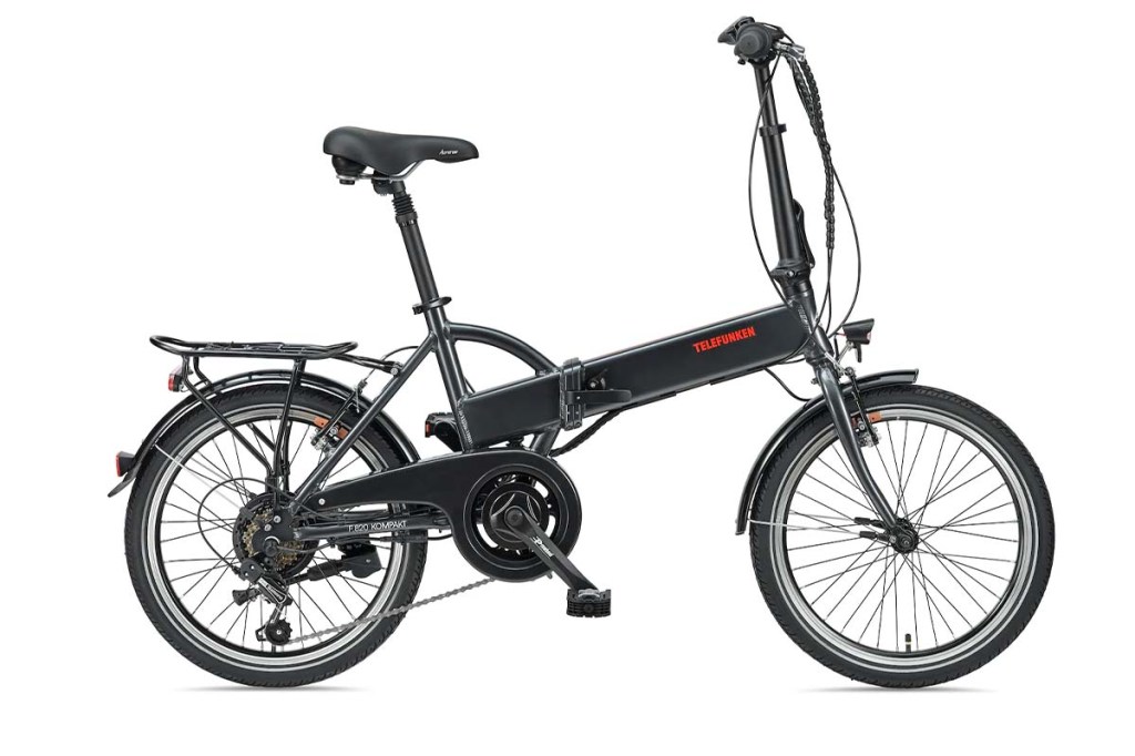 Productshot Falt-E-bike Telefunken F820 von der Seite