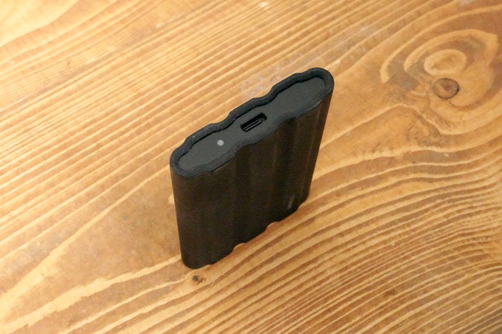 USB-Typ-C-Anschluss an der Samsung T7 Portable.