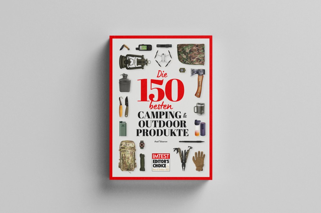 Cover des Camping- und Outdoor-Buches von Axel Telzerow von oben.