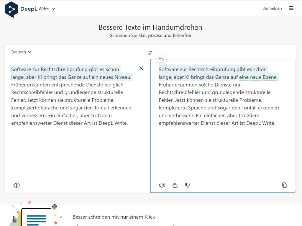 KI von DeepL Write