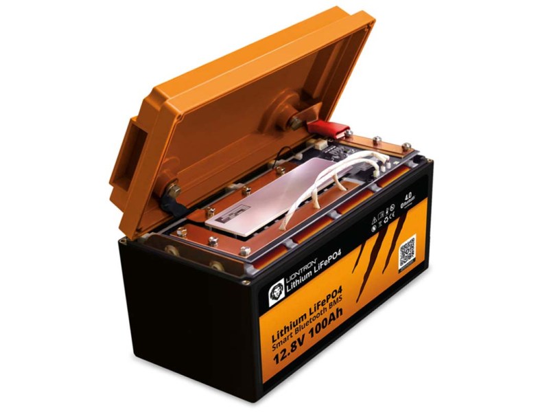 Productshot geöffnete Liontron Batterie