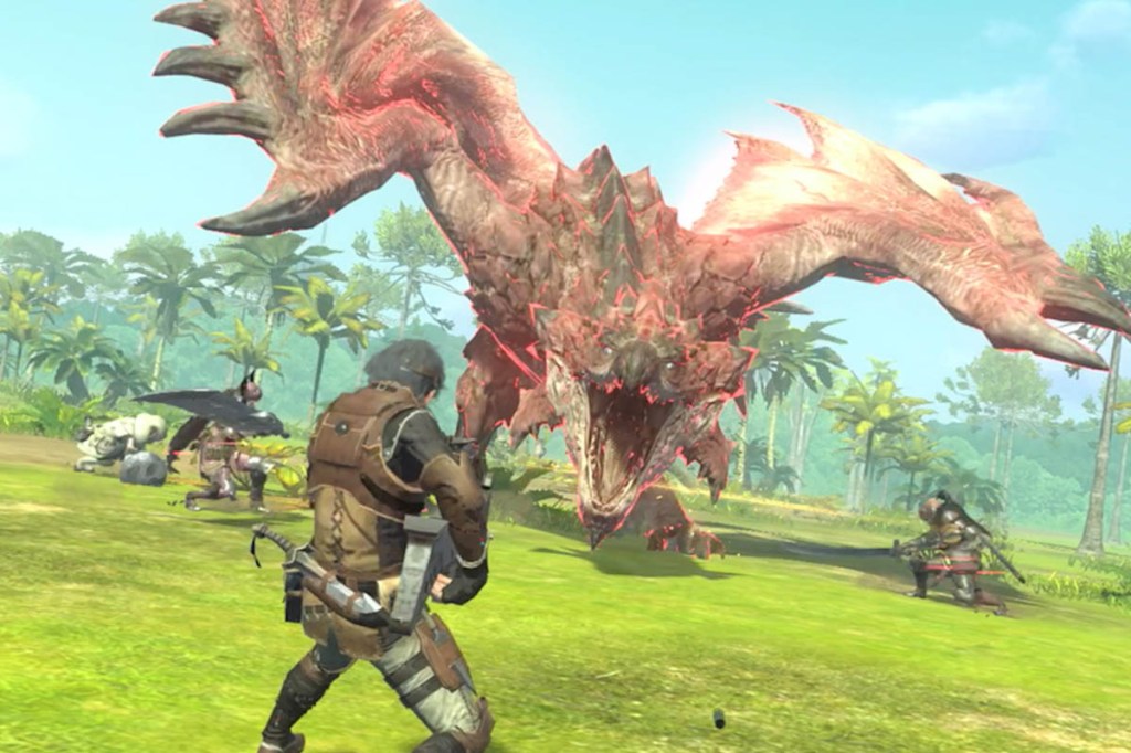 Screenshot von Monster Hunter Now im Kampf