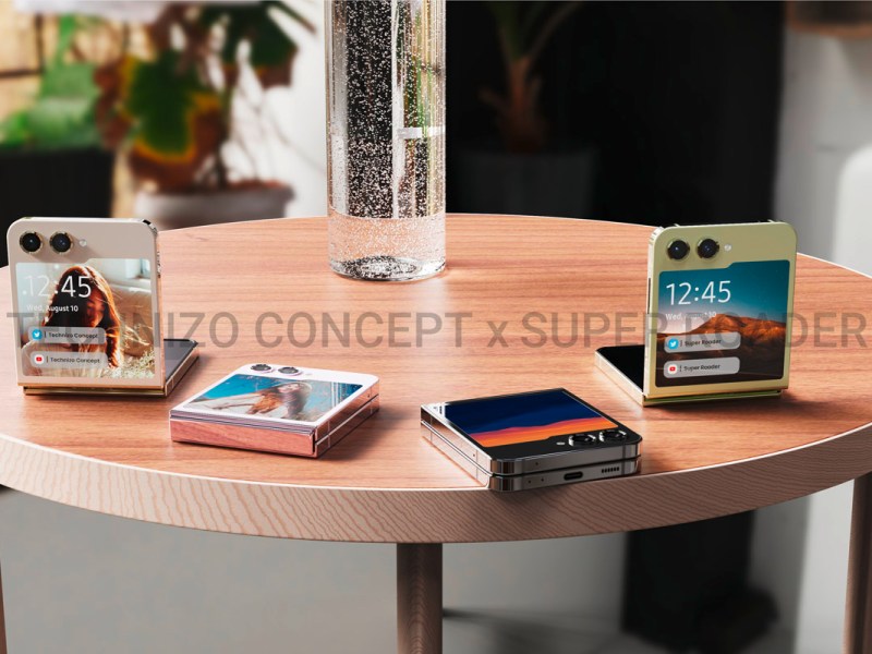 Lifestylebild der neuen Galaxy Z Flip5 Farbvarianten.