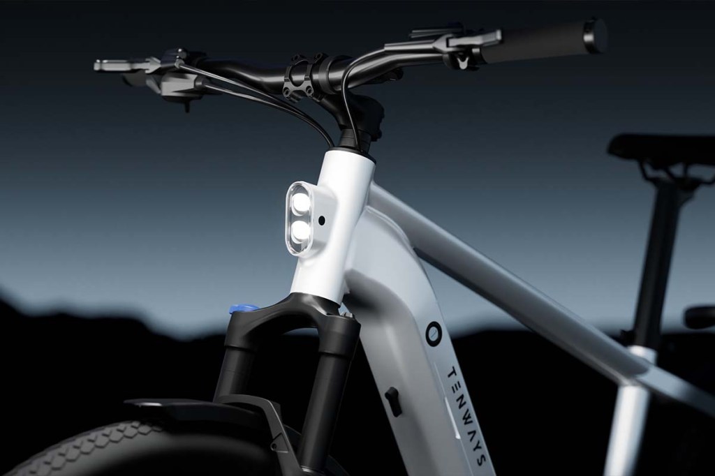 E-bike Tenways Ago X - Closeaufnahme Frontlicht