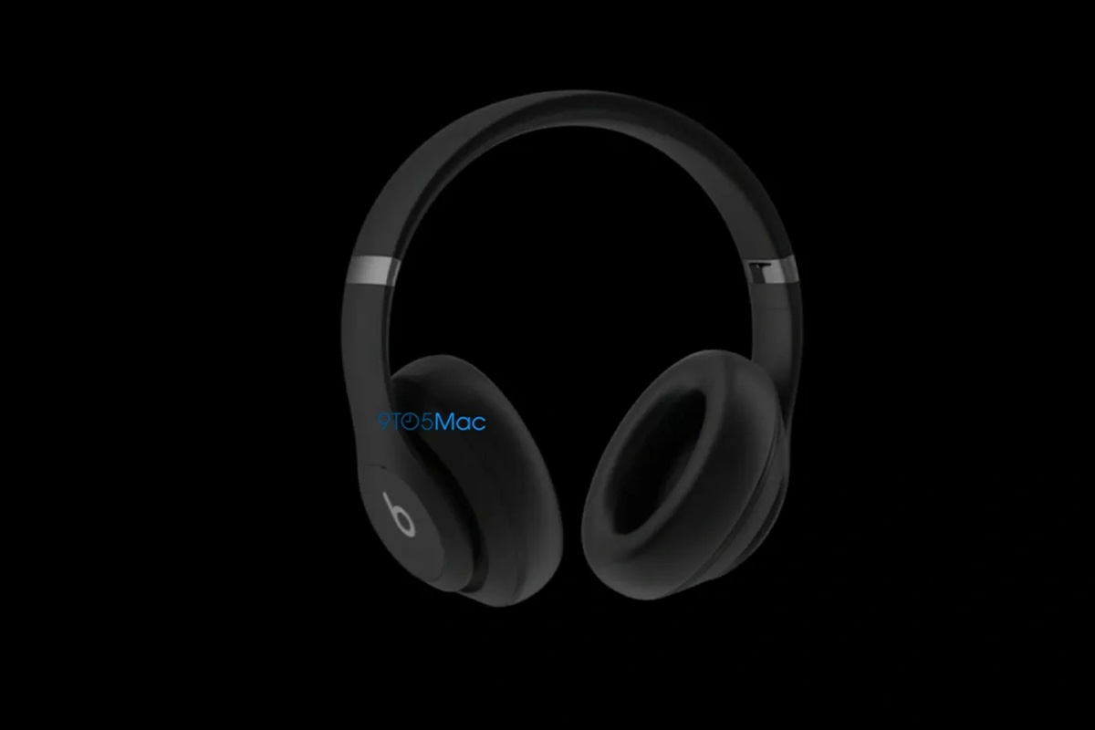 Die Beats Studio Pro vor schwarzem Hintergrund.